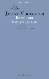 Barcelona. Textos per a un llibre, de Verdaguer, Jacint | portada del libro