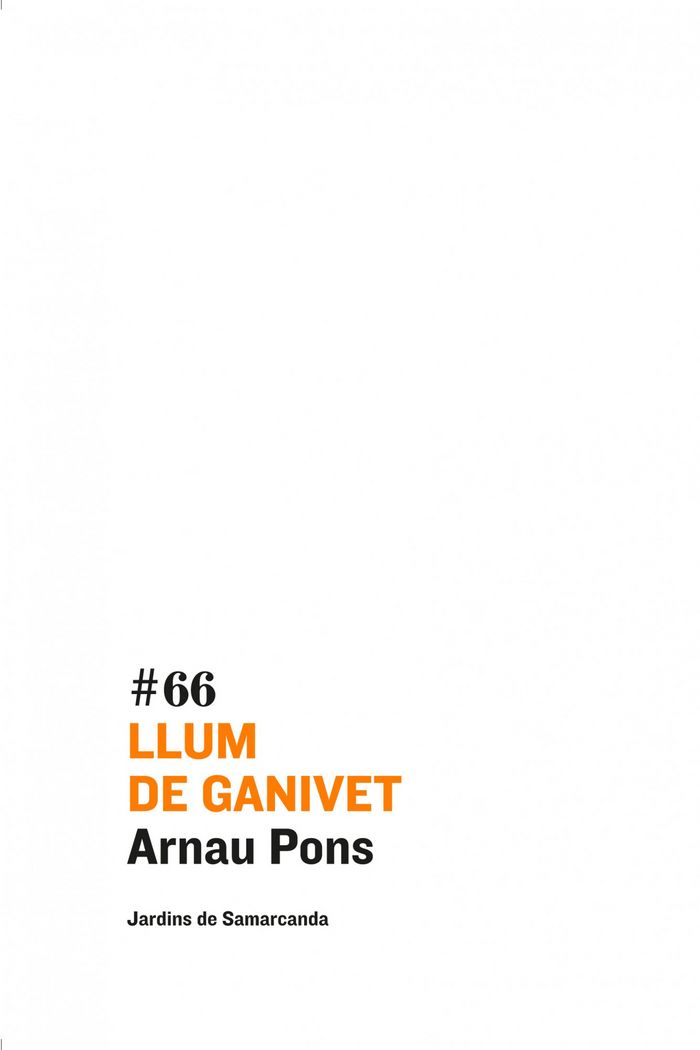 Llum de ganivet, de Pons Roig, Arnau | portada del libro