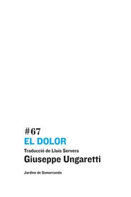 El dolor, de Ungaretti | portada del libro