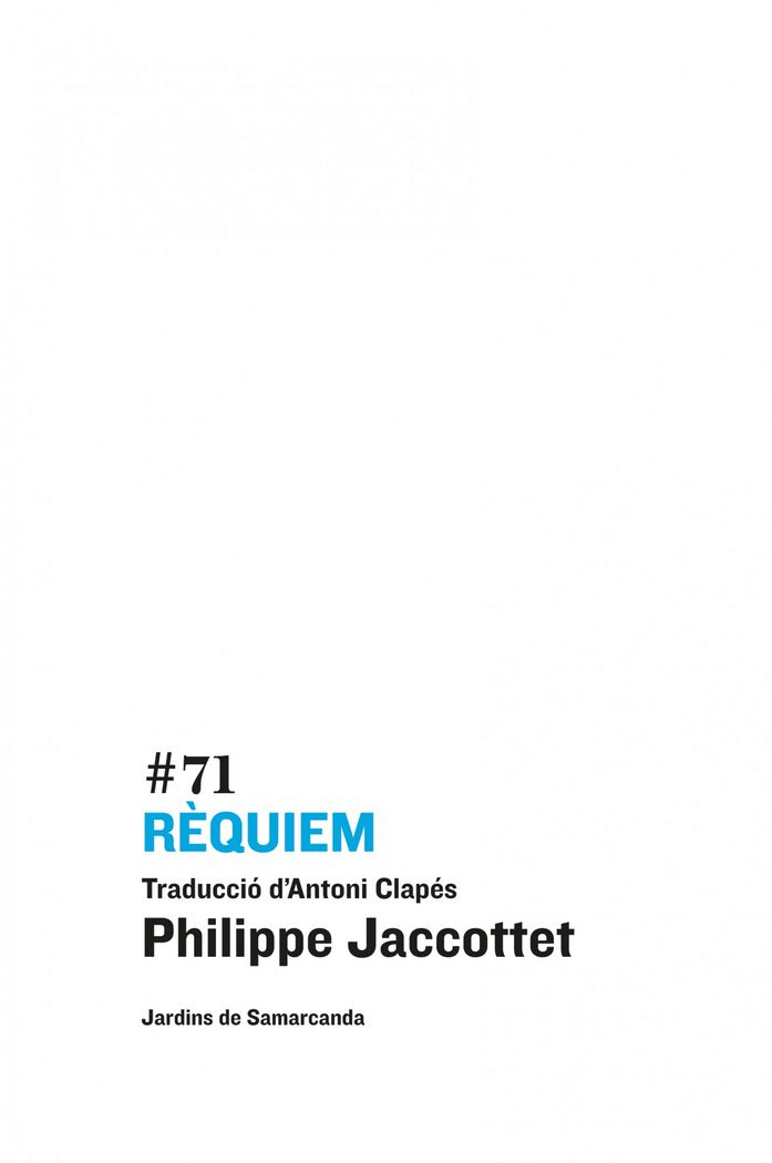 Rèquiem, de Jaccottet, Philippe | portada del libro
