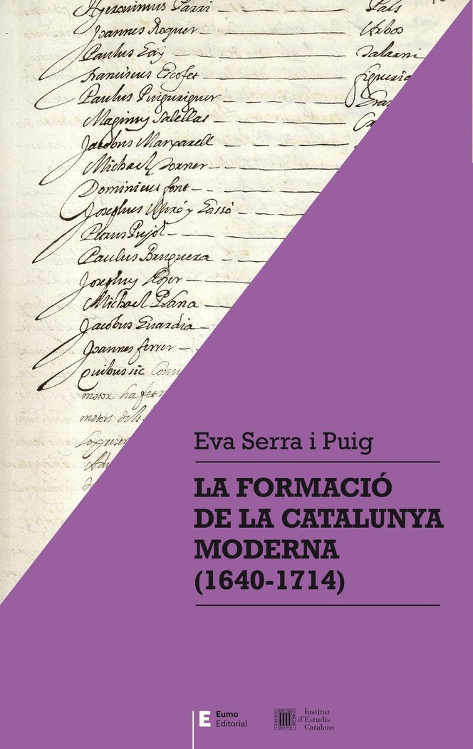La formació de la Catalunya moderna (1640-1714), de Serra i Puig, Eva | portada del libro