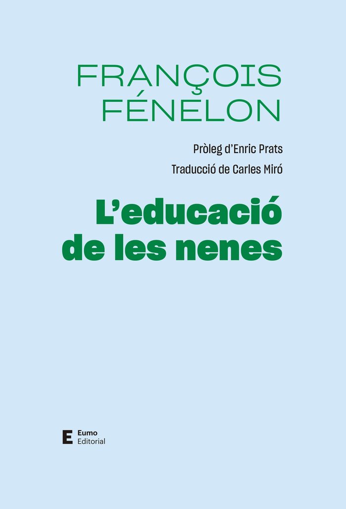 L'EDUCACIO DE LES NENES, de FENELON, FRANÇOIS | portada del libro