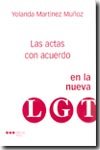ACTAS CON ACUERDO EN LA NUEVA LEY GENERAL TRIBUTARIA, LAS, de MARTINEZ MUÑOZ, YOLANDA | portada del libro