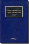 Curso de derecho financiero español, de FERREIRO LAPATZA | portada del libro
