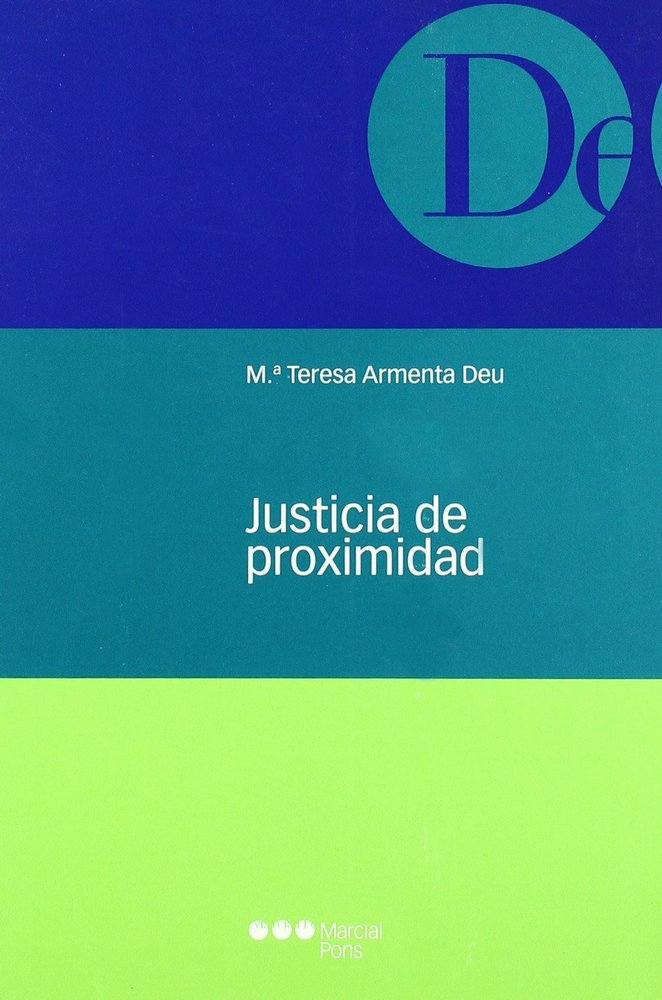 Justicia de proximidad, de ARMENTA DEU, Mª TERESA | portada del libro