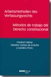 ARBEITSMETHODEN DES VERFASSUNGSRECHTS= METODOS DE TRABAJO DEL DER, de MULLER | portada del libro
