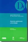 Derecho patrimonial y tecnolog¡a, de GUERRERO LEBRON | portada del libro