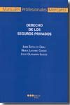 DERECHO DE LOS SEGUROS PRIVADOS, de BATALLER GRAU, JUAN | portada del libro