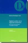 Régimen jurídico de la seguridad alimentaria, de Rodriguez Font, Mariola | portada del libro