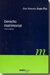 Derecho matrinomial, de SOUTO PAZ | portada del libro