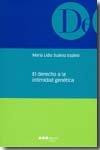 El Derecho a la intimidad genética, de SUAREZ ESPINO, Mª LIDIA | portada del libro