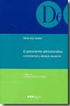 EL PRECEDENTE ADMINISTRATIVO. FUNDAMENTOS Y EFICACIA VINCULANTE, de DIEZ SASTRE | portada del libro