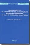 MANUAL PRACTICO CONTRATACION SECTOR PUBLICO, de VELAZQUEZ CURBELO | portada del libro