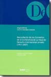 Recopilación de los Convenios de la Conferencia de La Haya de Derecho internacional privado (1951-20, de BORRAS | portada del