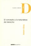 EL CONCEPTO Y LA NATURALEZA DEL DERECHO, de ALEXY, ROBERT | portada del libro