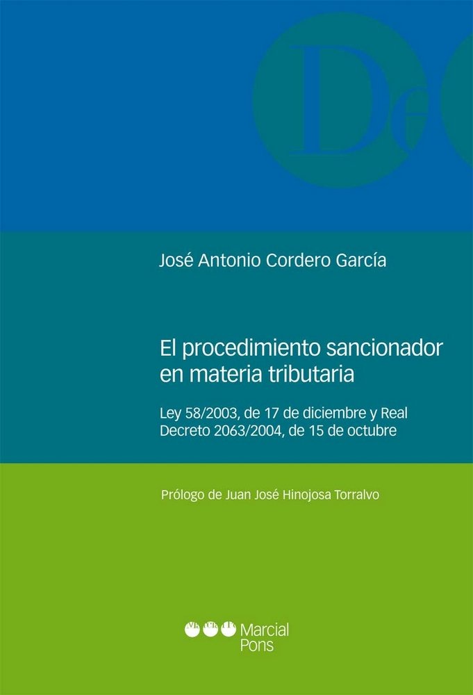 El procedimiento sancionador en materia tributaria, de Cordero García, José Antonio | portada del libro