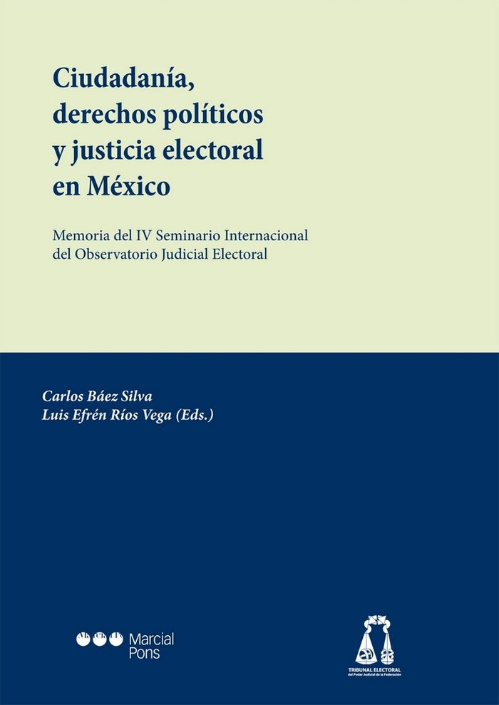 Ciudadanía, derechos políticos y justicia electoral en México | portada del libro
