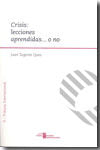 CRISIS, de TUGORES QUES | portada del libro
