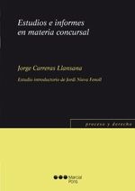 Estudios e informes en materia concursal, de Carreras Llansana | portada del libro