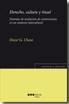 Derecho, cultura y ritual, de Chase, Oscar G. | portada del libro