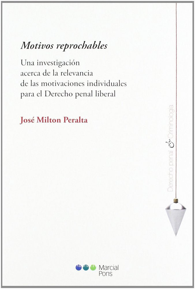 Motivos reprochables, de Milton Peralta | portada del libro