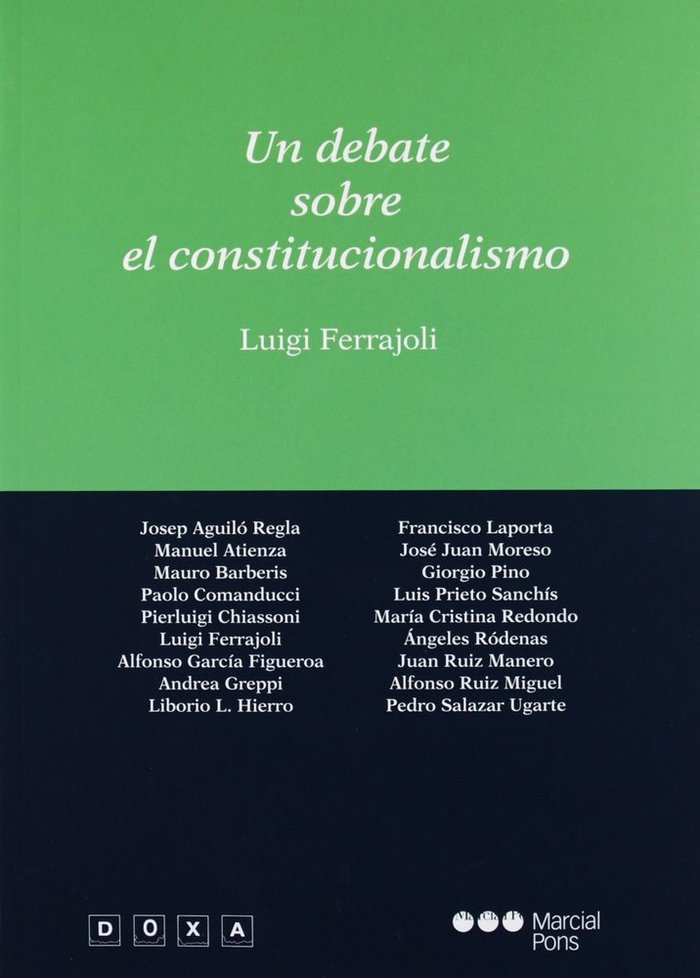 Un debate sobre el constitucionalismo, de Ferrajoli, Luigi | portada del libro