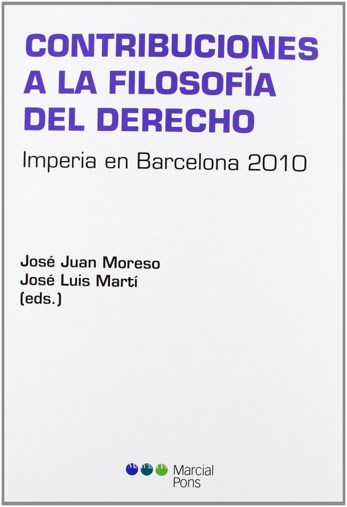 Contribuciones a la Filosofía del Derecho | portada del libro