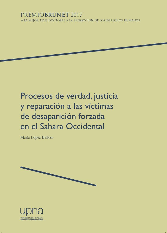 Procesos de verdad, justicia y reparación a las víctimas de desaparición forzada en el Sahara Occide, de GARCíA-SANZ MARCOTEG