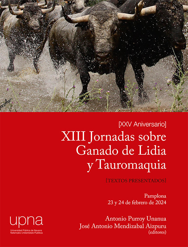 XIII Jornadas sobre Ganado de Lidia y Tauromaquia | portada del libro