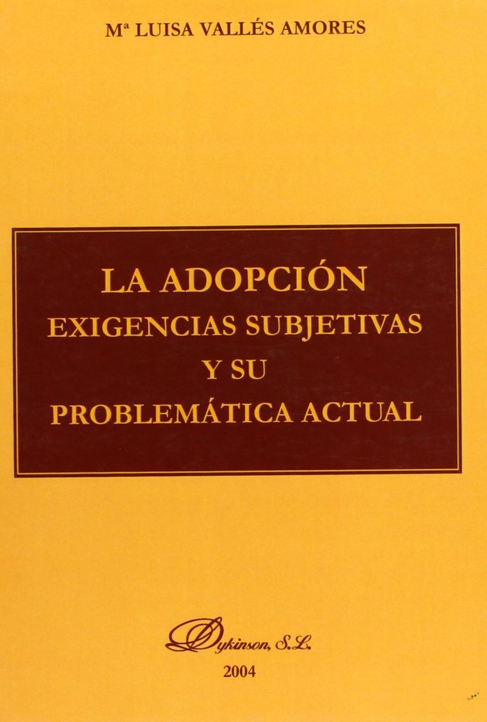La adopción, de VALLES AMORES, Mª L. | portada del libro