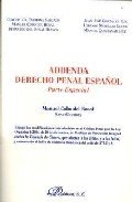 Addenda derecho penal español. Parte especial, de COBO DEL ROSAL | portada del libro