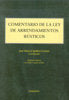Comentario a la Ley de Arrendamientos Rústicos, de Caballero Lozano | portada del libro