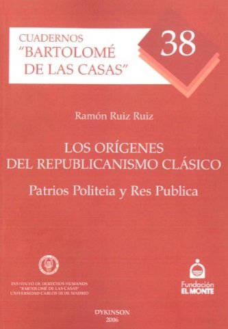 Los orígenes del republicanismo clásico, de Ruiz Ruiz | portada del libro