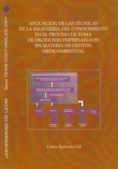 APLICACION DE LAS TECNICAS DE LA INGENIERIA DEL CONOCIMIENTO EN EL PROCESO DE TOMA, de REDONDO GIL, CARLOS | portada del libr
