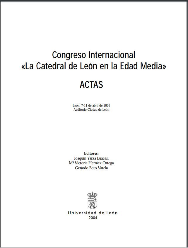 LA CATEDRAL DE LEON EN LA EDAD MEDIA | portada del libro