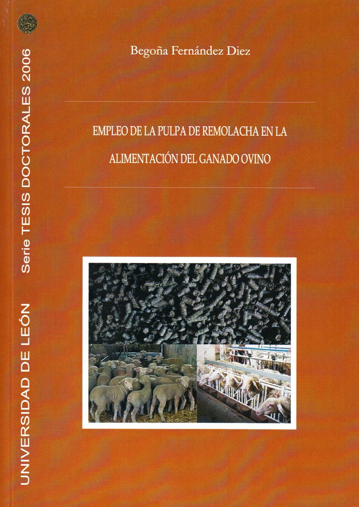 Empleo de la pulpa de la remolacha en la alimentación del ganado ovino, de Fernández Díez, Begoña | portada del libro