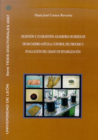 Digestión y co-digestión anaerobia de residuos de matadero av¡cola: Control del, de CUETOS REVUELTA, MARIA JOSE | portada del