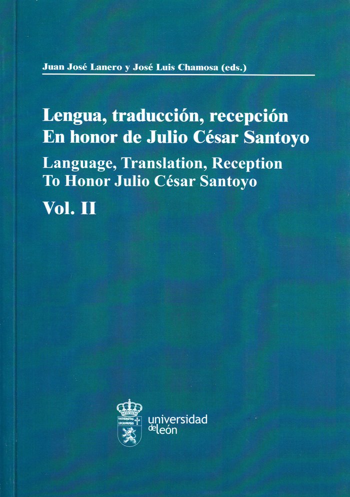 LENGUA TRADUCCION RECEPCION EN HONOR DE, de AA.VV. | portada del libro