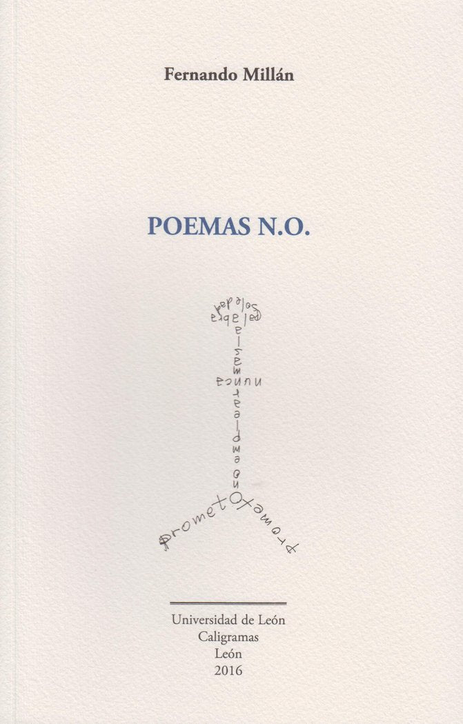 Poemas N.O., de Millán Navío, Fernando | portada del libro