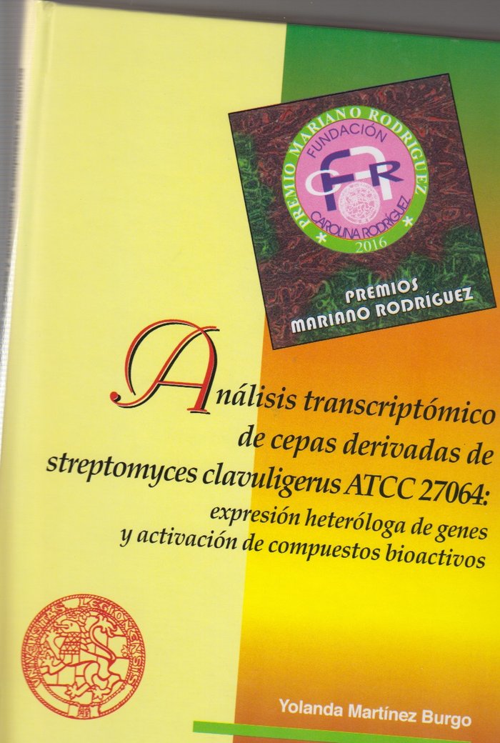 Análisis transcriptómico de cepas derivadas de "Streptmyces clavuligerus", de Martínez Burgo, Yolanda | portada del libro