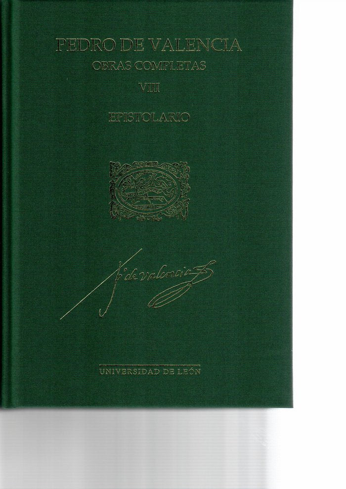 Obras completas Pedro Valencia. Vol. VIII | portada del libro