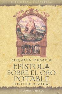Epístola sobre el oro potable, de Musafia, Benjamín | portada del libro