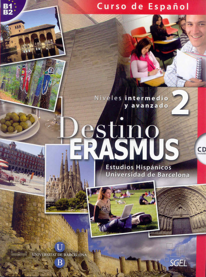 Destino Erasmus 2 + CD, de Gras Manzano, Pedro | portada del libro