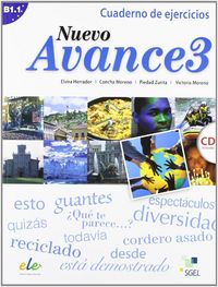 Nuevo Avance 3 ejercicios + CD, de Moreno García, Concha | portada del libro