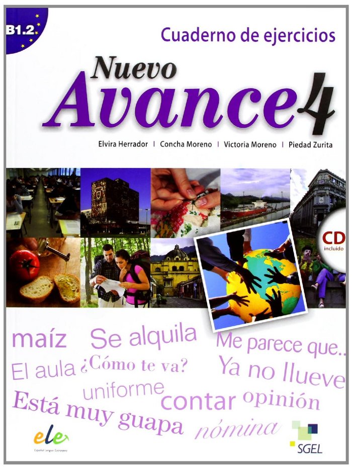 Nuevo Avance 4 ejercicios + CD, de Moreno García, Concha | portada del libro