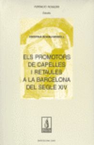 Els promotors de capelles i retaules a la Barcelona del segle XIV, de Borau Morell | portada del libro