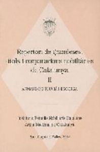 Repertori de grandeses, títols i corporacions nobiliàries de Catalunya, II, de de Fluvià, Armand | portada del libro