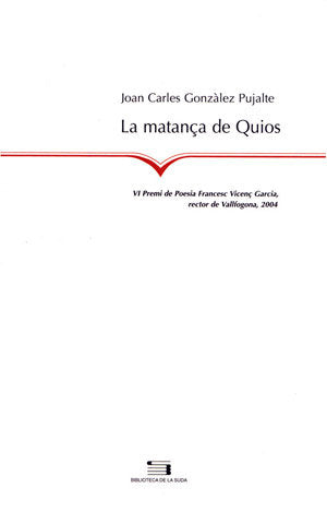 La matança de Quios, de González Pujalte | portada del libro