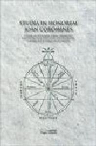 Studia in honorem Joan Coromines, de Varios autores | portada del libro