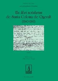 Els libri notularum de Santa Coloma de Queralt (1240-1262), de Varios autores | portada del libro